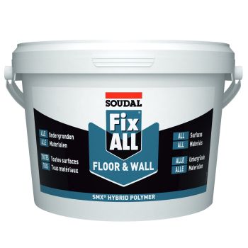 Adeziv Soudal Fix All Floor & Wall 4kg pentru lipirea plăcilor și panourilor pe pereți și podele