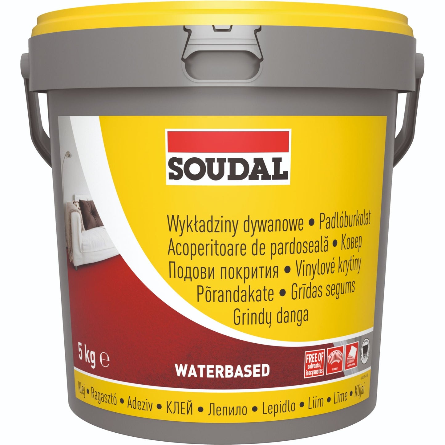 Adeziv de Construcții Soudal 26A 5kg Alb pentru pardoseli