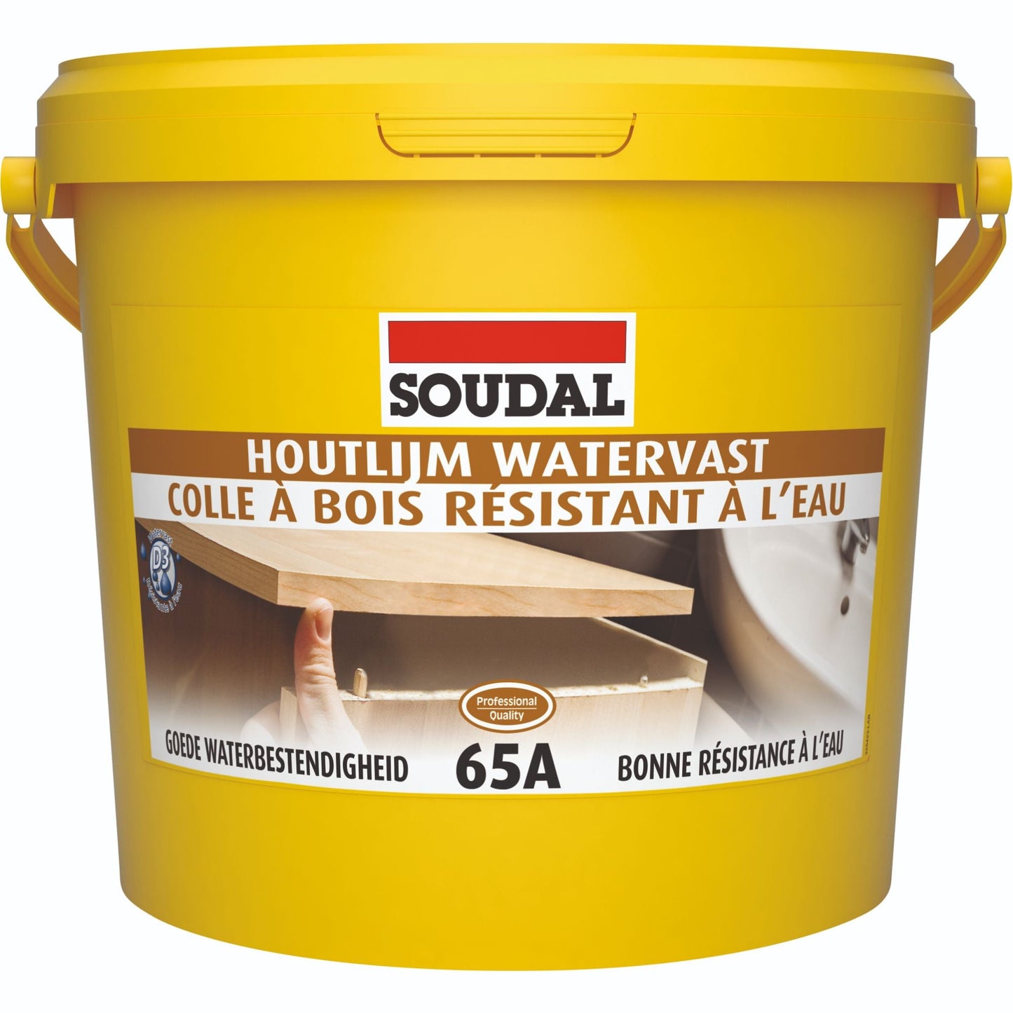 Adeziv de Construcții Soudal 65A 5kg pentru lemn, rezistent la apă D3
