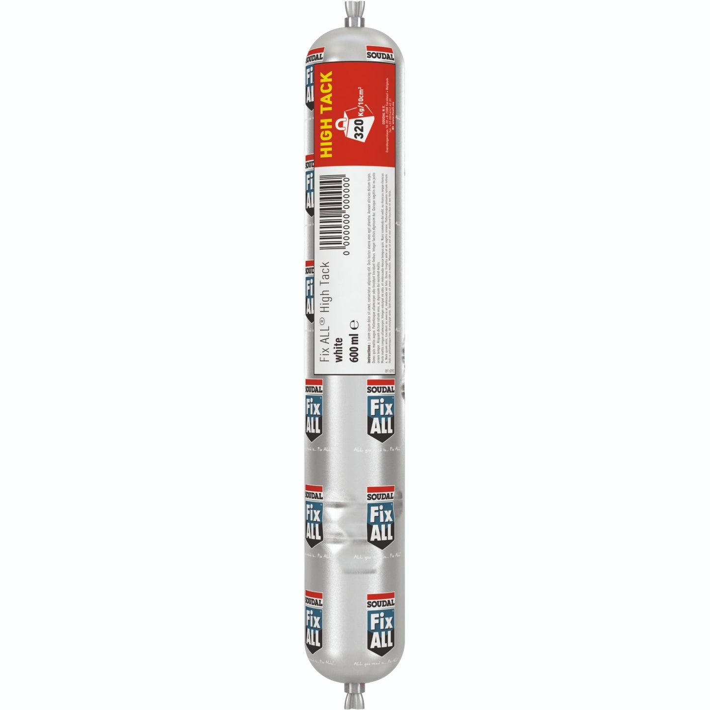 Adeziv de Construcții Soudal High Tack Fix All 600ml Alb pentru lipiri puternice