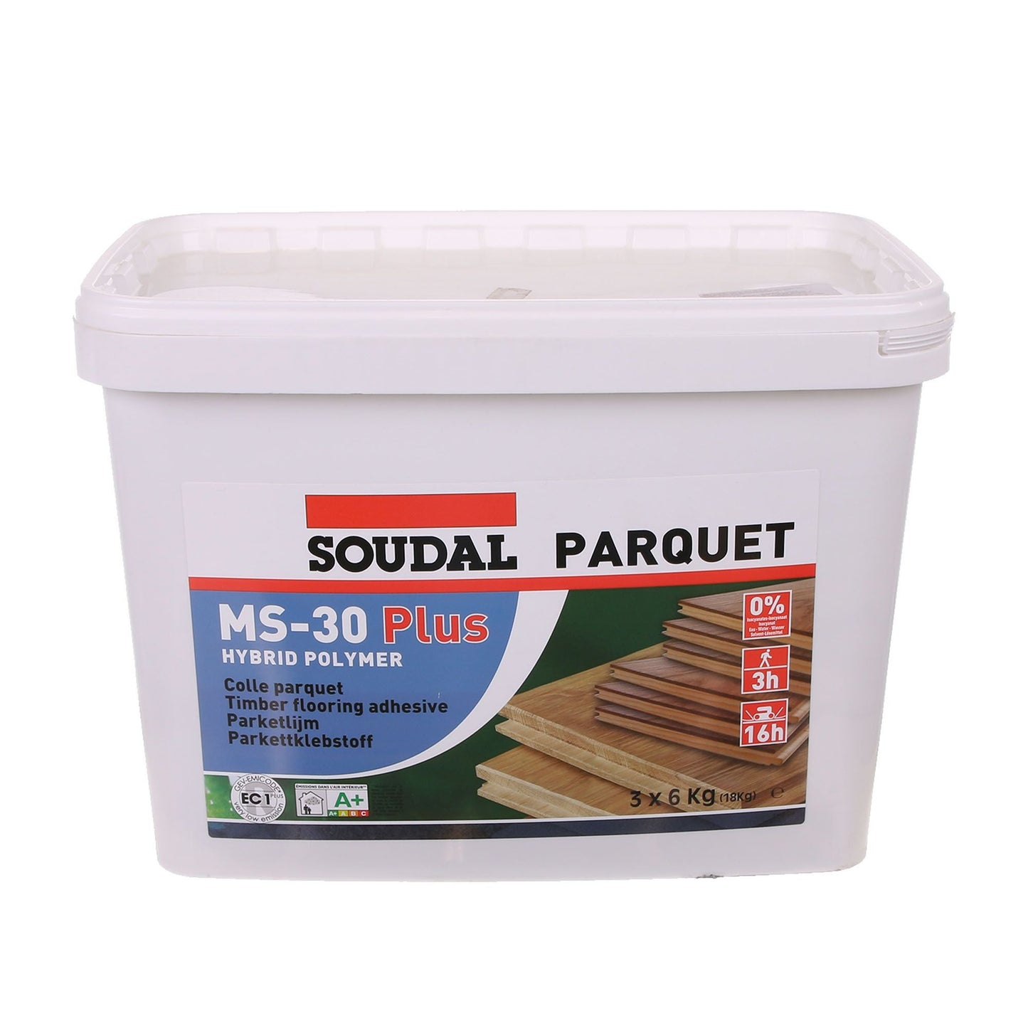 Adeziv parchet masiv și stratificat Soudal MS-30 Plus 18 kg