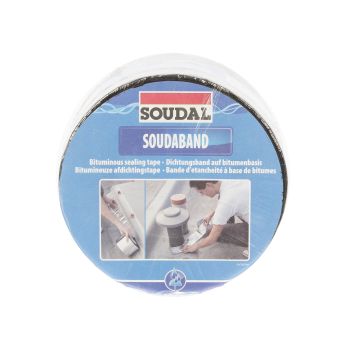 Bandă Bituminoasă Soudal 10cm x 10m - Bitum cu folie plastifiată pentru etanșare și protecție acoperișuri