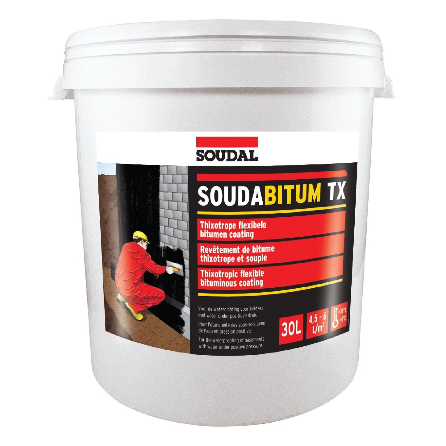 Hidroizolație flexibilă Soudal Soudabitum TX 30L