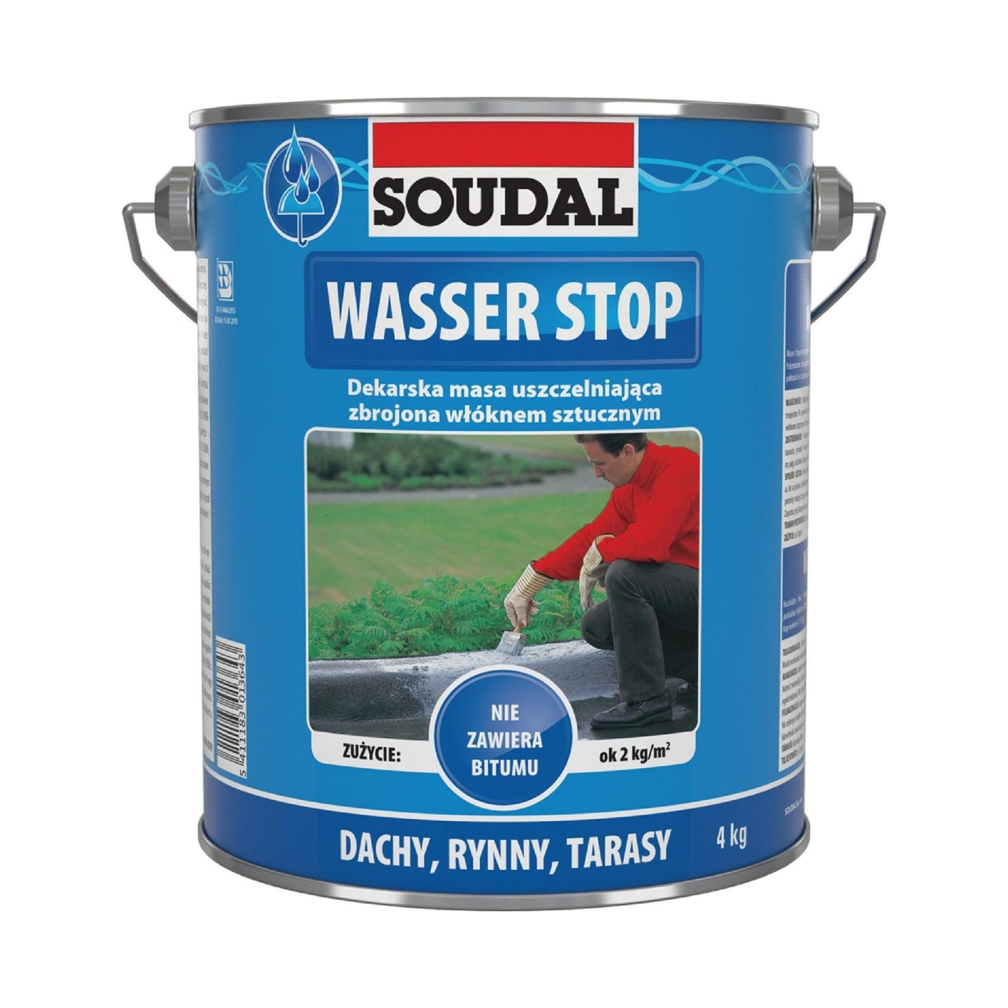 Hidroizolație pastă cu fibre ranforsate Soudal Wasser Stop 4 Kg
