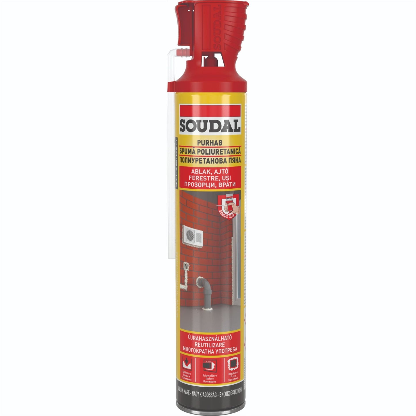 Spumă Poliuretanică Soudal 750 ml - Izolare Termică Eficientă