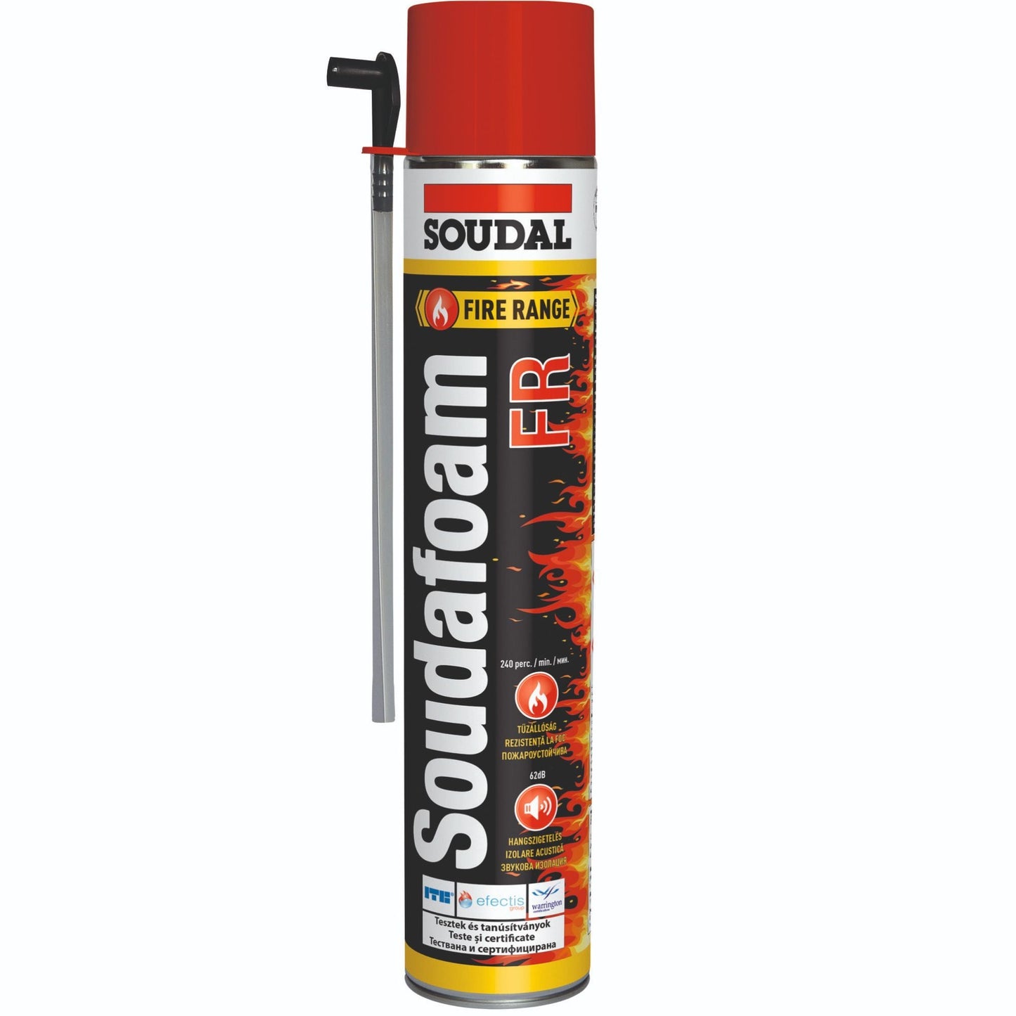 Spumă Poliuretanică Soudal 750 ml - Protecție la Foc Aplicare Manuală