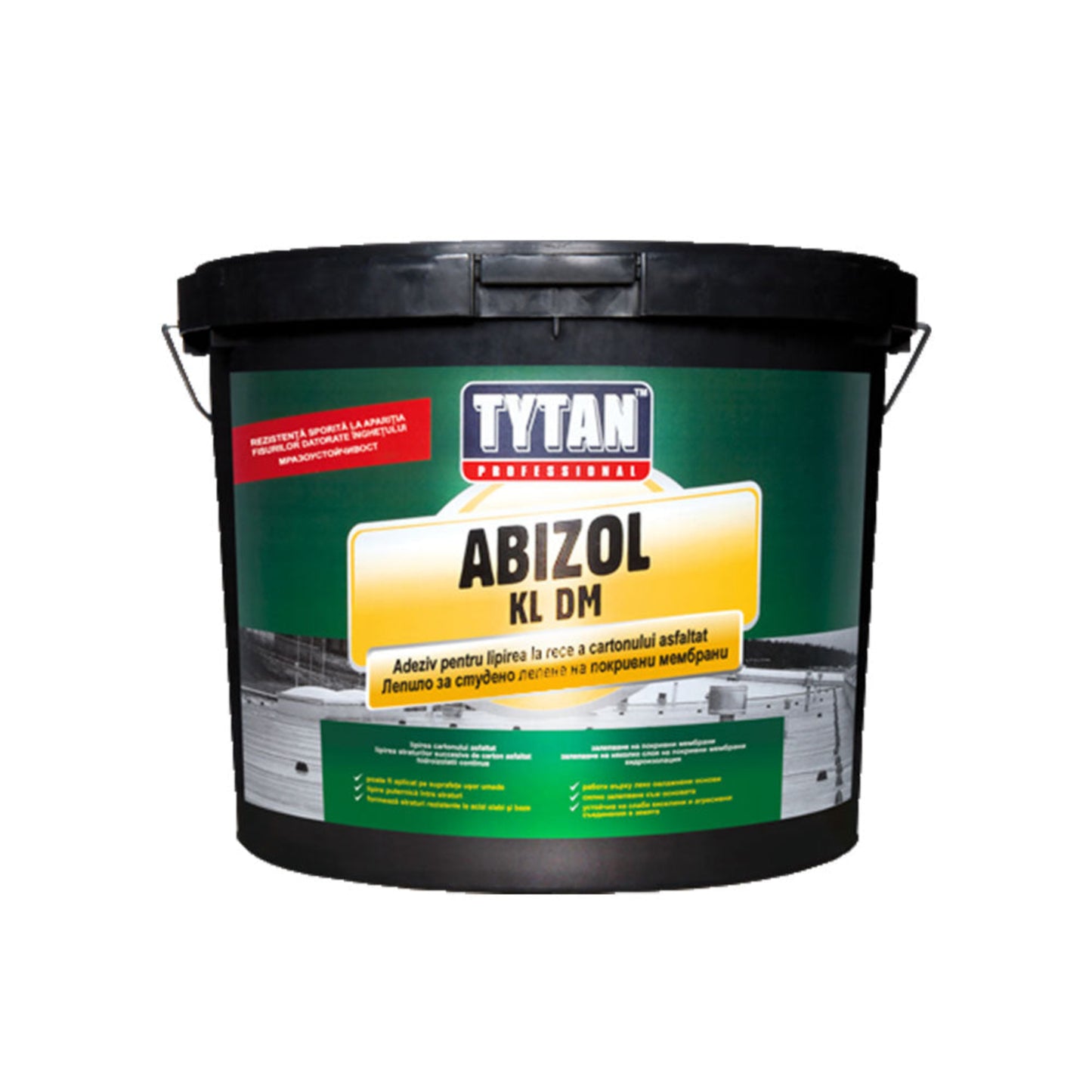 Adeziv Bituminos Tytan Abizol KL-DM, 18 kg – Lipire la Rece pentru Carton Bitumat