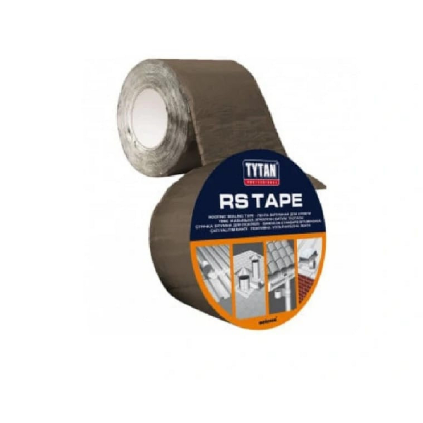 Banda Bituminoasă Autoadezivă pentru Hidroizolație Acoperiș, Negru Antracit, Tytan Professional, 10 m x 100 mm