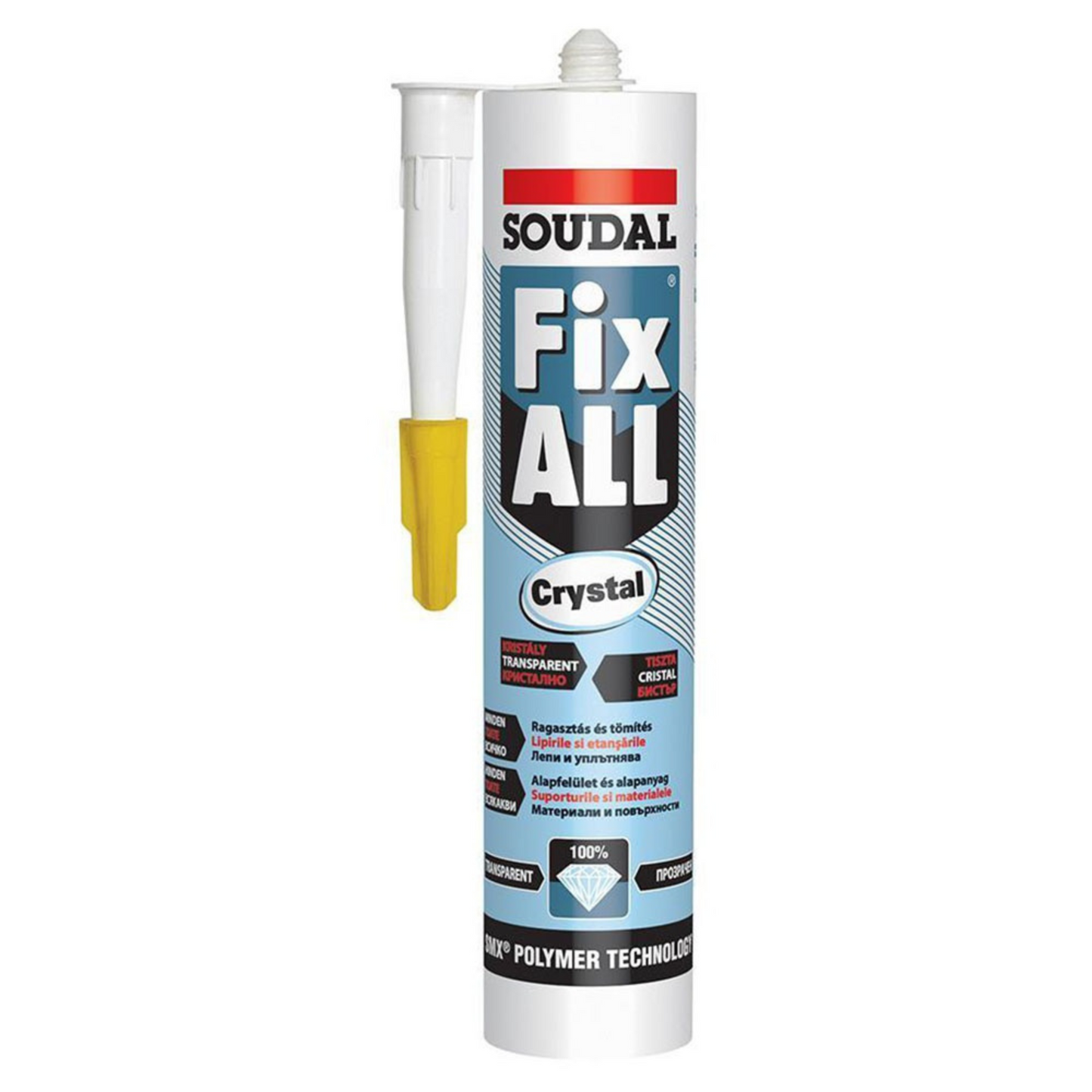Adeziv Fix All Crystal Soudal, Transparent, 290ml