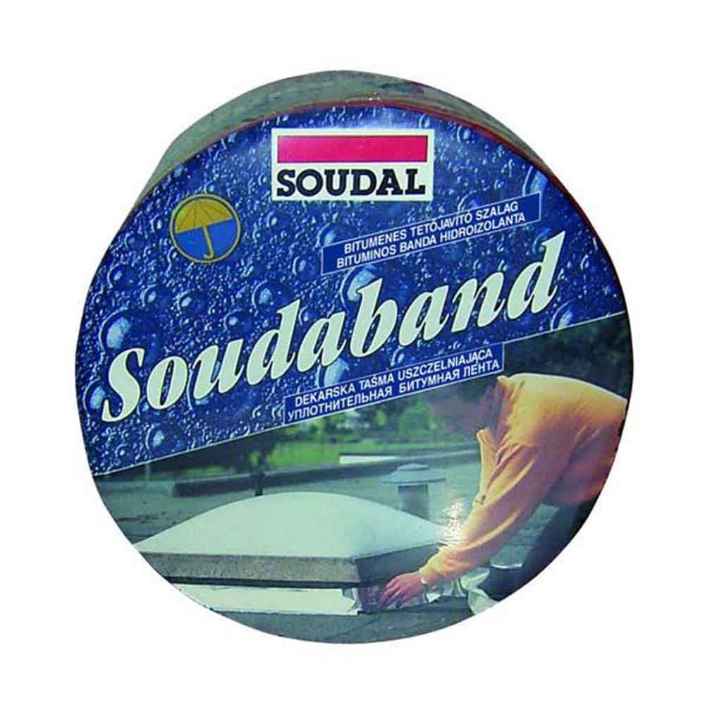 Bandă Bituminoasă Soudal Soudaband-Aluminiu 30cm x 10m pentru Etanșare și Hidroizolare Acoperișuri
