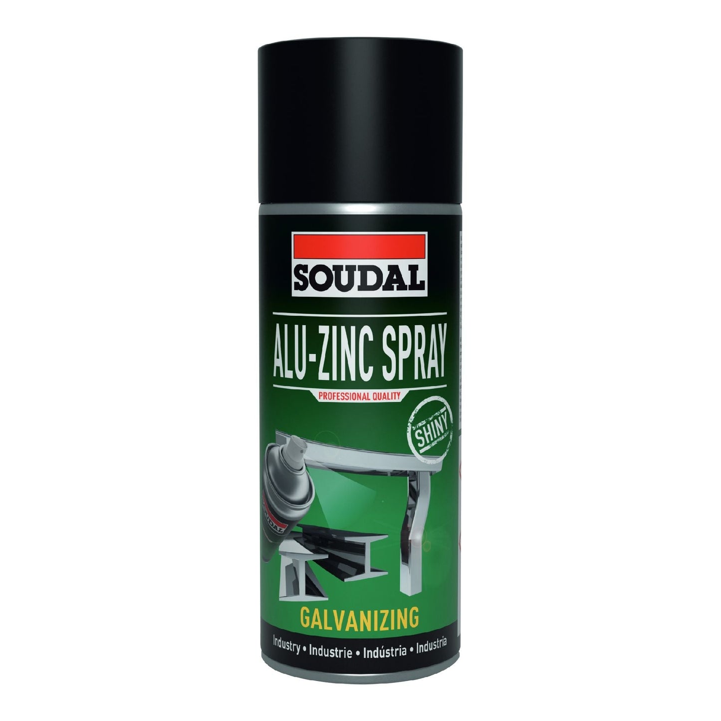 Spray Zinc-Aluminiu Soudal 400ml – Protecție Anticorozivă cu Finisaj Lucios