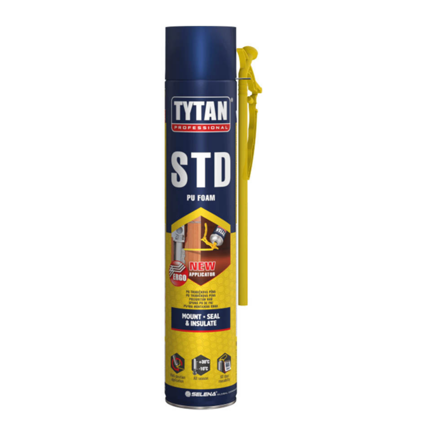 Tytan STD – Spumă Poliuretanică cu Pai ERGO, toate anotimpurile, 750 ml