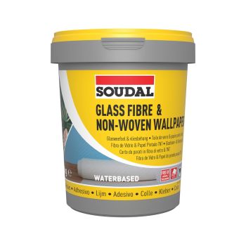 Adeziv Tapet Nețesut și Fibră de Sticlă Soudal 29A 5kg pentru suprafețe poroase