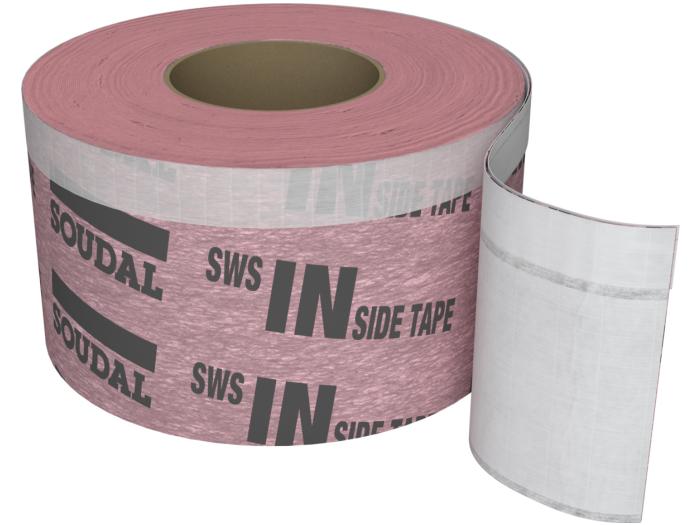 Banda Antivapori Soudal SWS Extra 70mm x 30m pentru etanșare interioară ferestre și uși