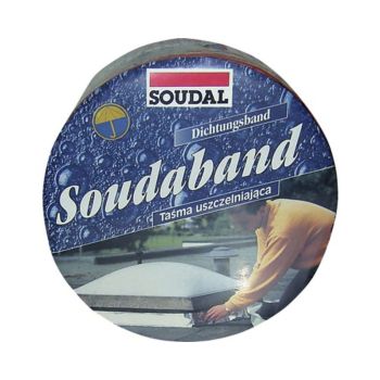 Bandă Bituminoasă Soudal 15cm x 10m - Folie Aluminiu pentru etanșare acoperișuri și șeminee