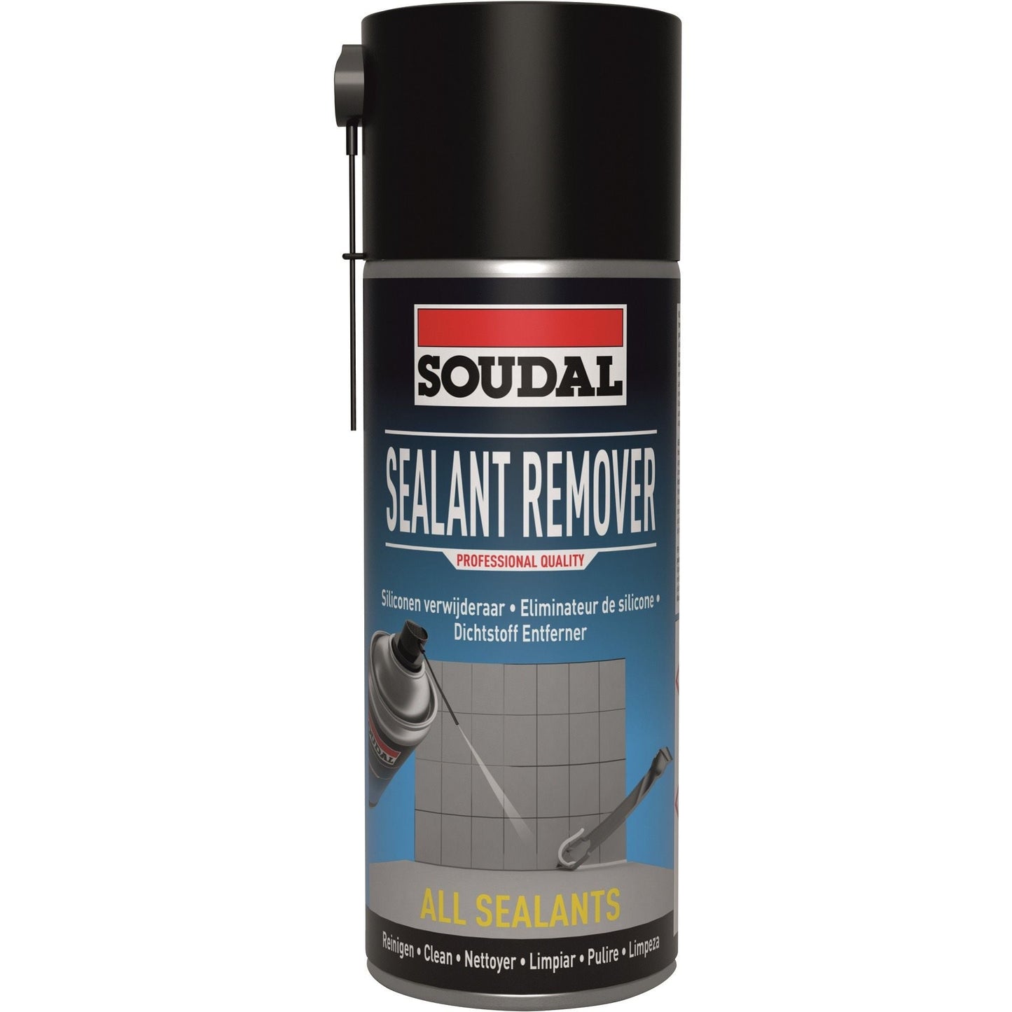 Spray Curățare Masticuri Întărite Soudal, 400 ml – Soluție Profesională pentru Îndepărtarea Sigilanților